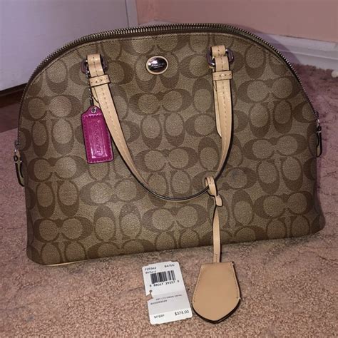 macy's coach bowling bag